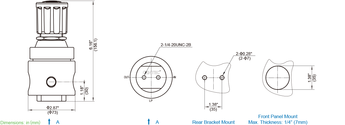 GENTEC R23 Series Medium Flow Regulator